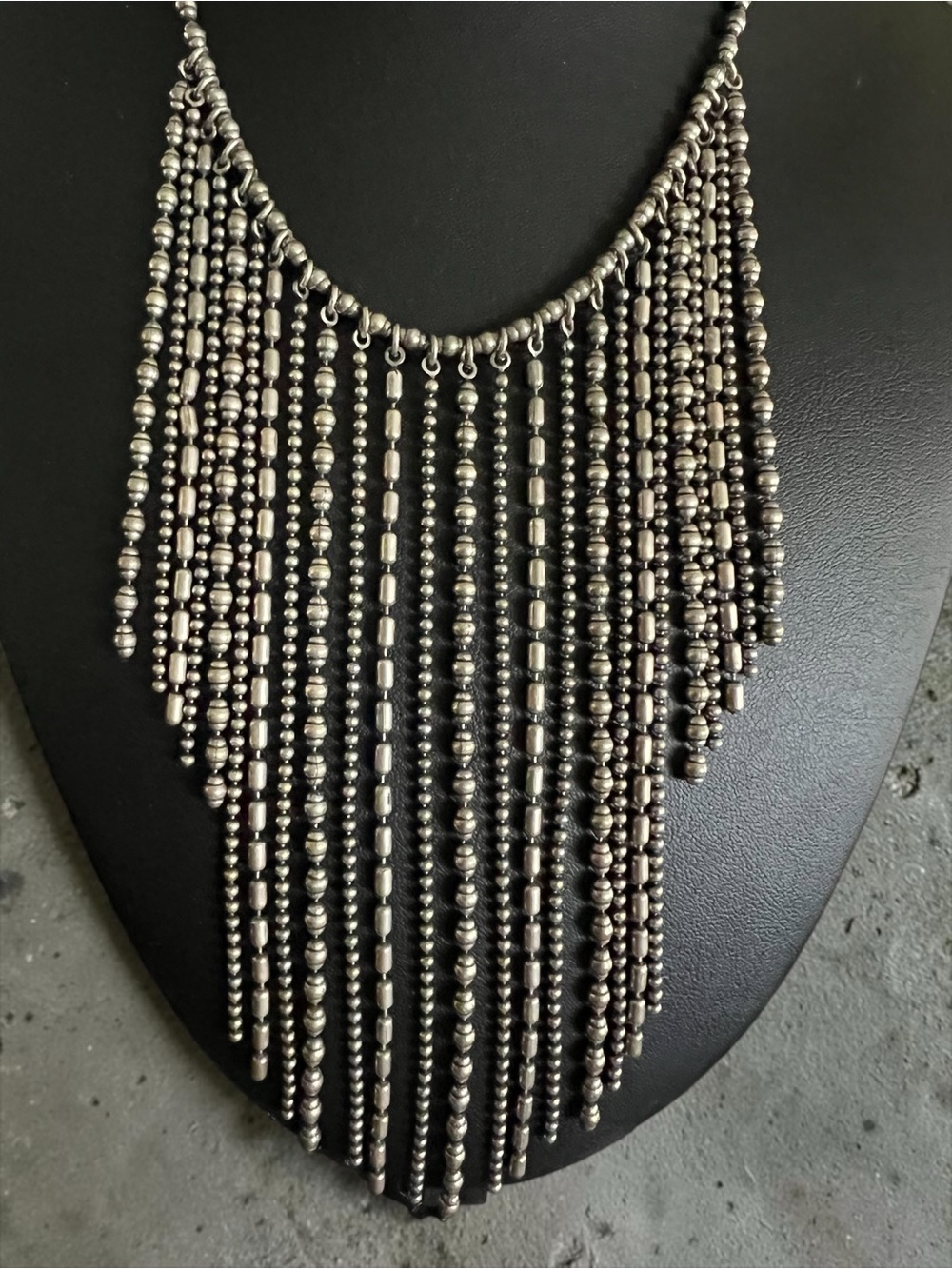 💖 Signed Karen Palmer Fringe Necklace 💖